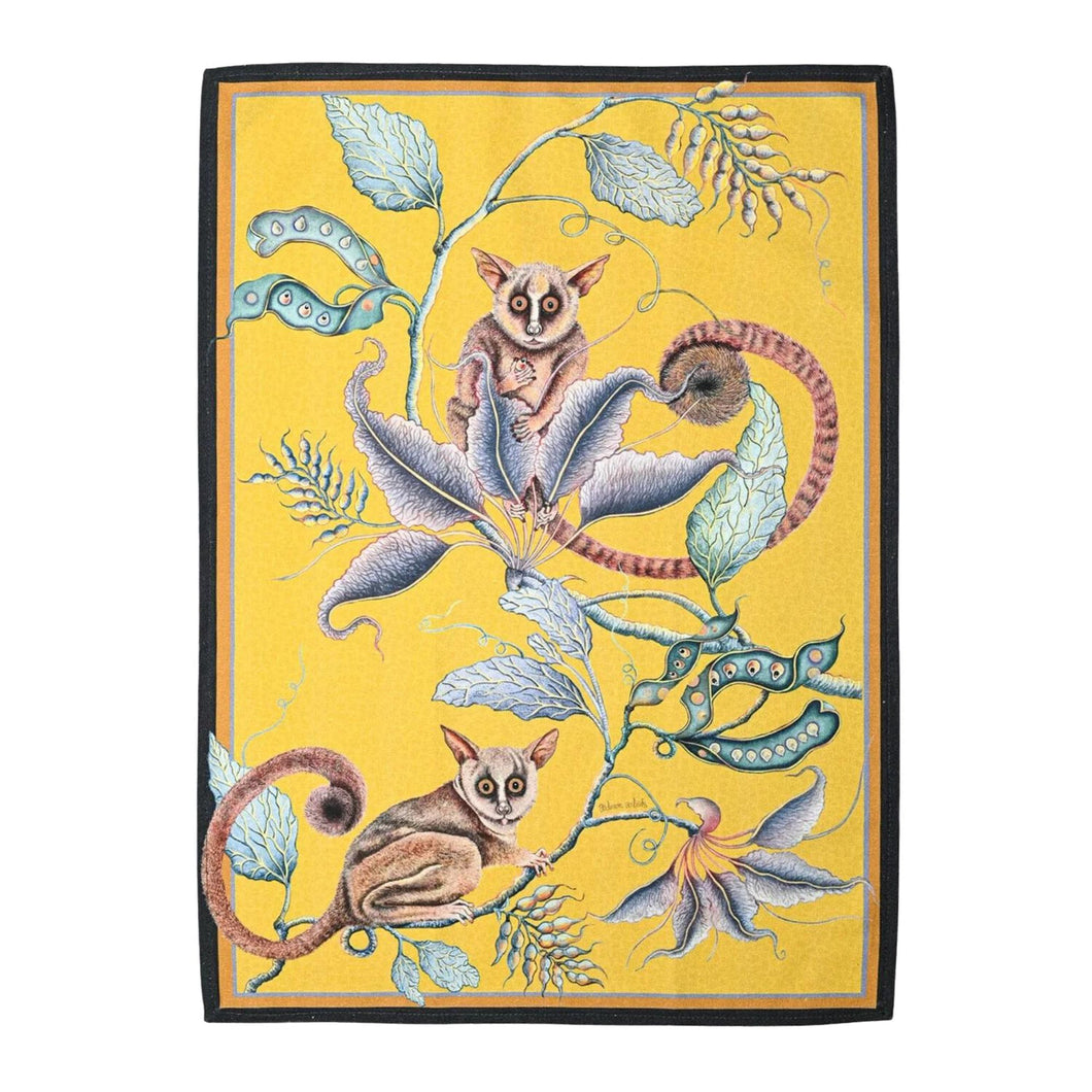 Bush Baby Tea Towel - Butter