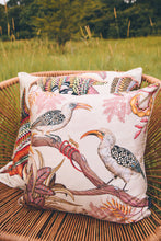 Load image into Gallery viewer, Hornbill Garden Pillow - Silk - Stone
