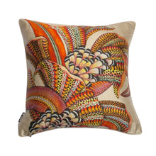 Load image into Gallery viewer, Hornbill Garden Pillow - Silk - Stone
