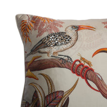 Load image into Gallery viewer, Hornbill Garden Pillow - Silk - Stone

