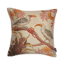 Load image into Gallery viewer, Hornbill Garden Pillow - Silk - Stone
