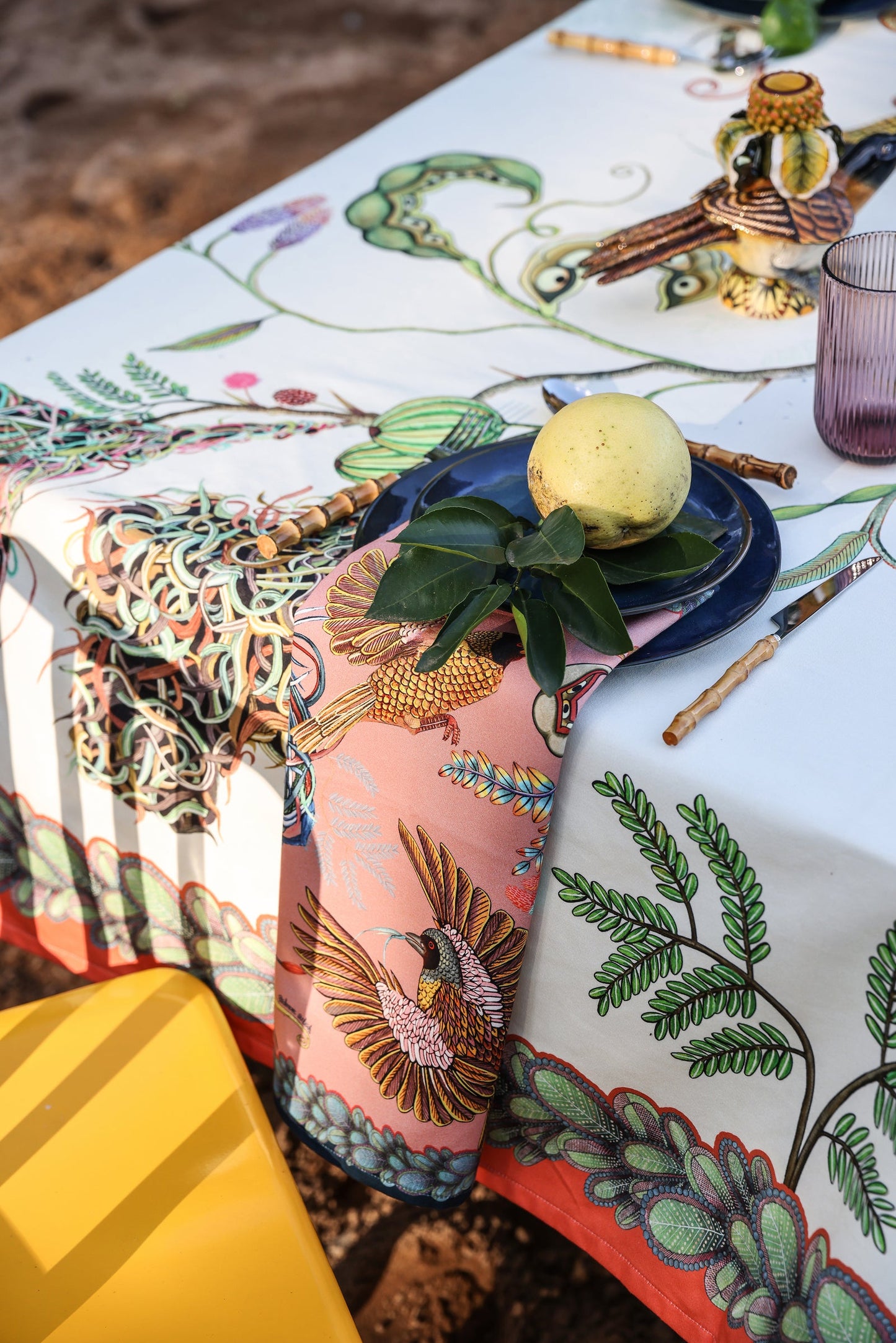 Thanda Nest Napkins (Pair) - Magnolia