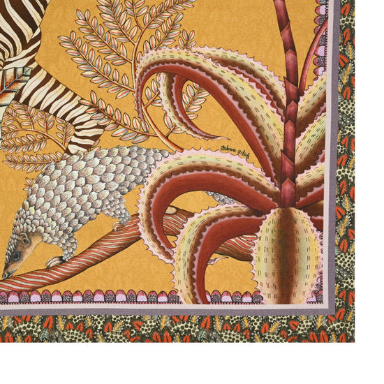 Thanda Stripe Napkins (Pair) - Flame