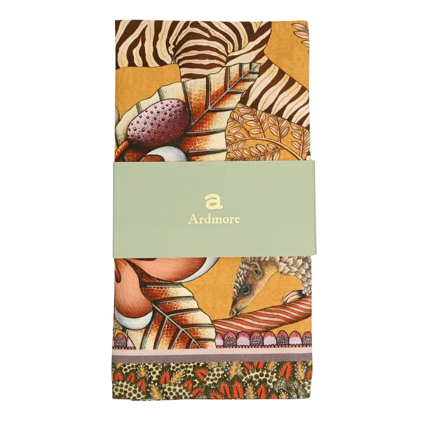 Thanda Stripe Napkins (Pair) - Flame