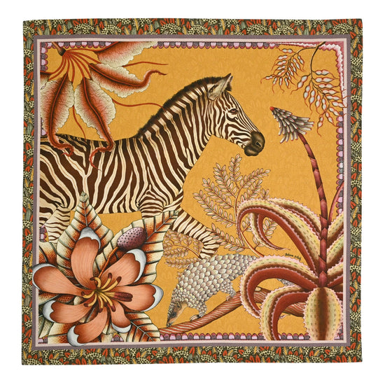 Thanda Stripe Napkins (Pair) - Flame