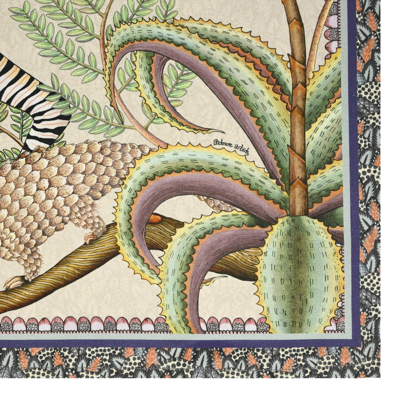 Thanda Stripe Napkins (Pair) - Stone
