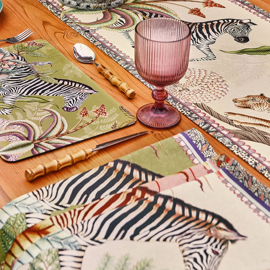 Thanda Stripe Napkins (Pair) - Stone
