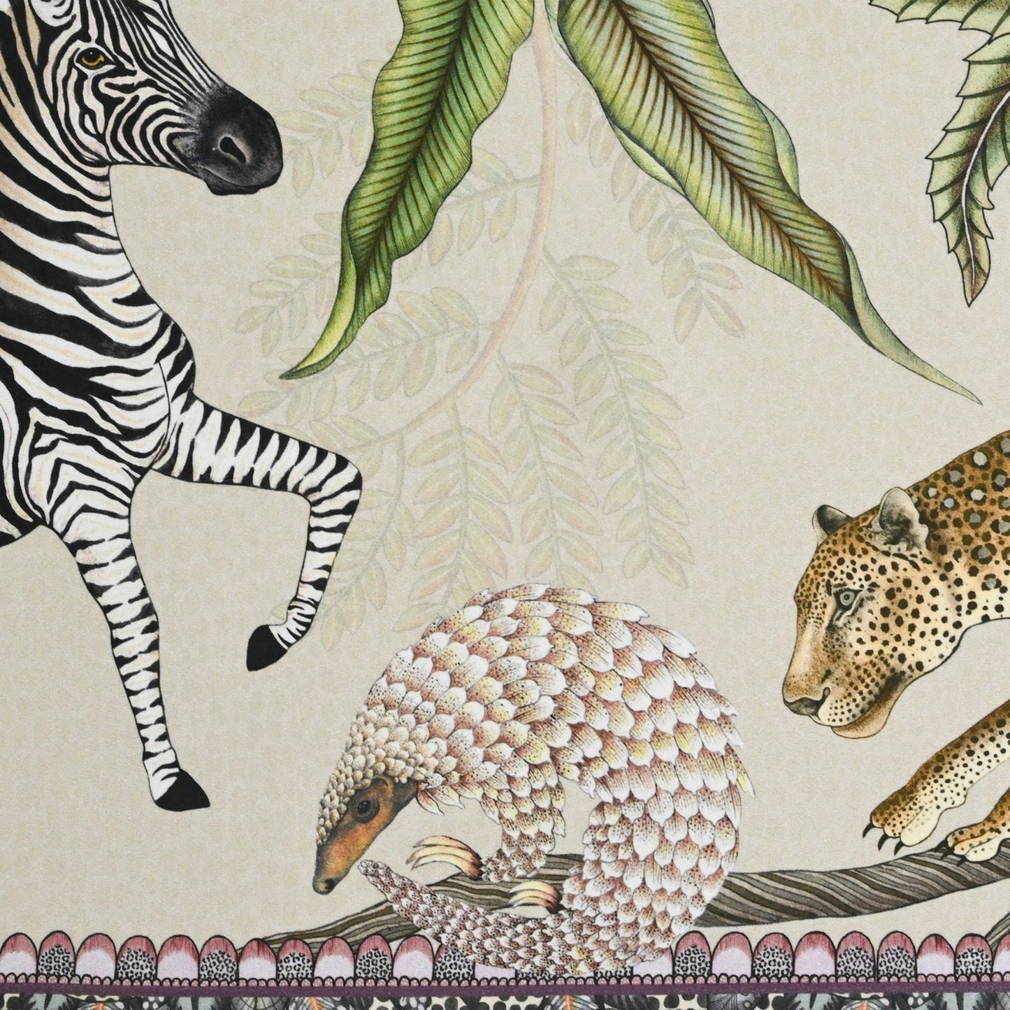 Pangolin Park Table Runner - Stone