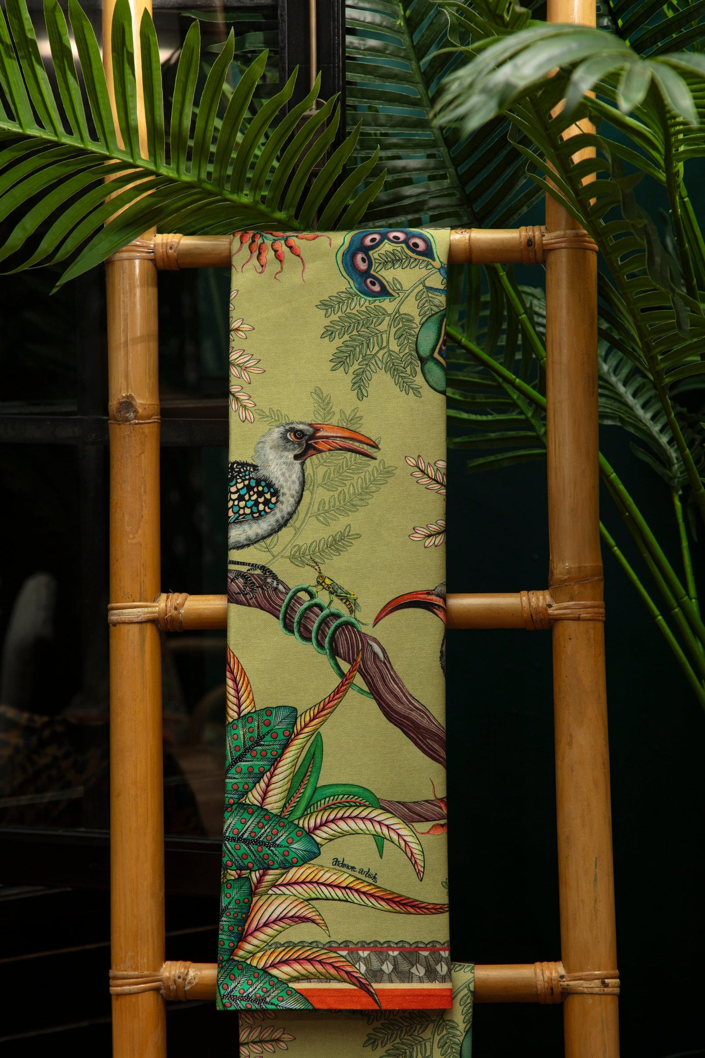 Hornbill Garden Tea Towel - Delta