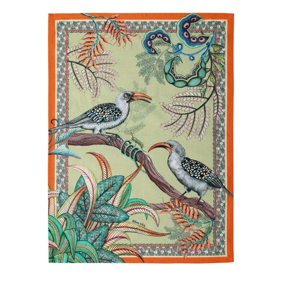 Hornbill Garden Tea Towel - Delta