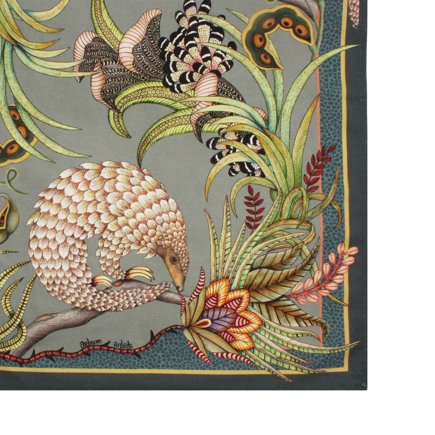 Pangolin Pair Tea Towel - Ash