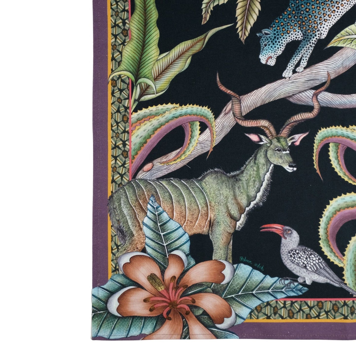 Pangolin Park Tea Towel - Night