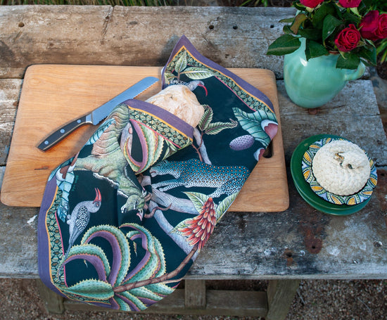 Pangolin Park Tea Towel - Night