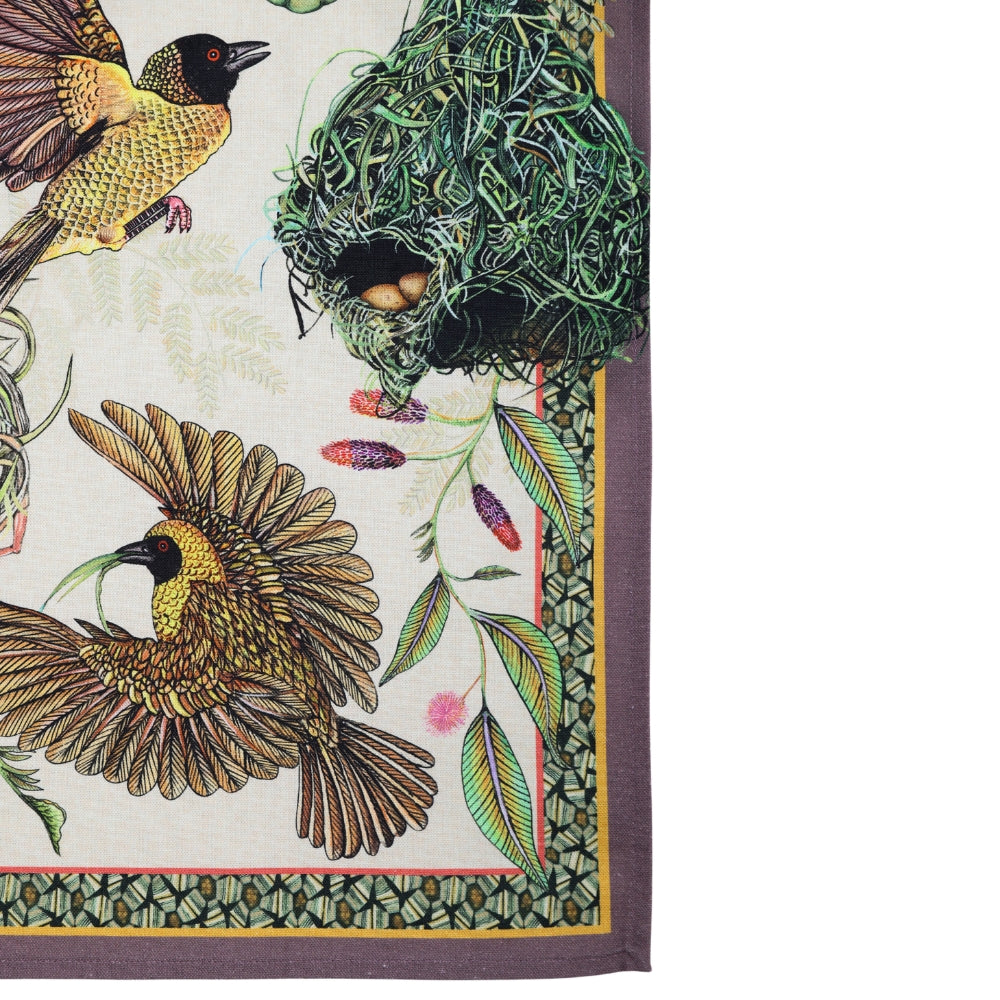 Thanda Nests Tea Towel - Stone