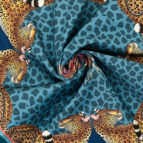 Leopard Lily Napkins (Pair) - Frost