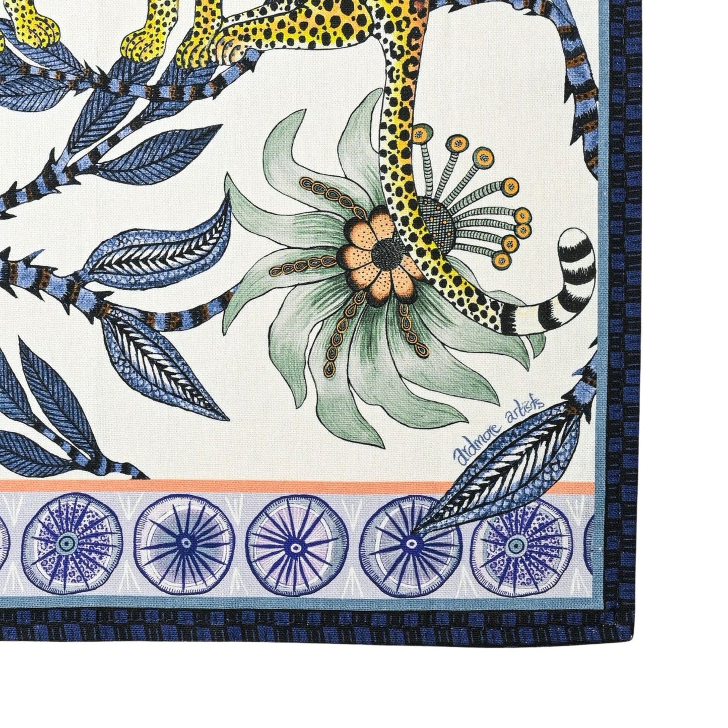 Lovebird Leopards Tea Towel