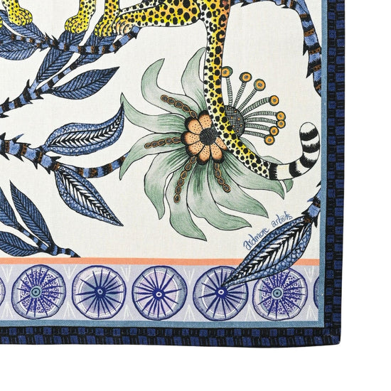 Lovebird Leopards Tea Towel