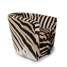 Load image into Gallery viewer, Zebra Hide Tub Chair
