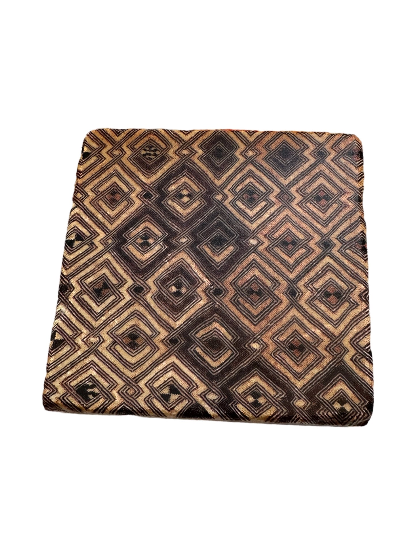 African Kuba Cloth - Tumbled Marble Coaster