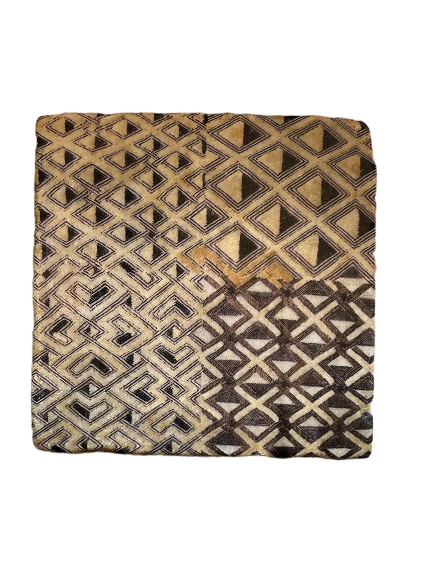 African Kuba Cloth - Tumbled Marble Coaster