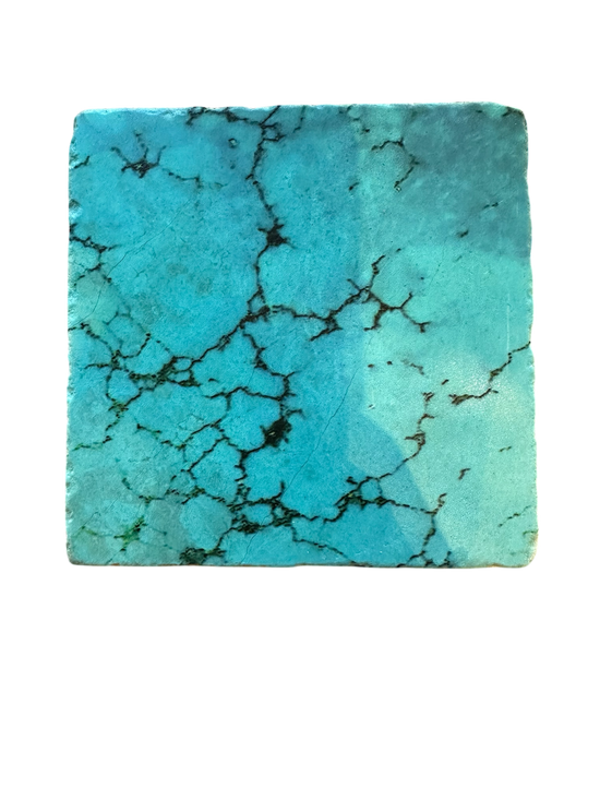 Turquoise - Tumbled Marble Coaster