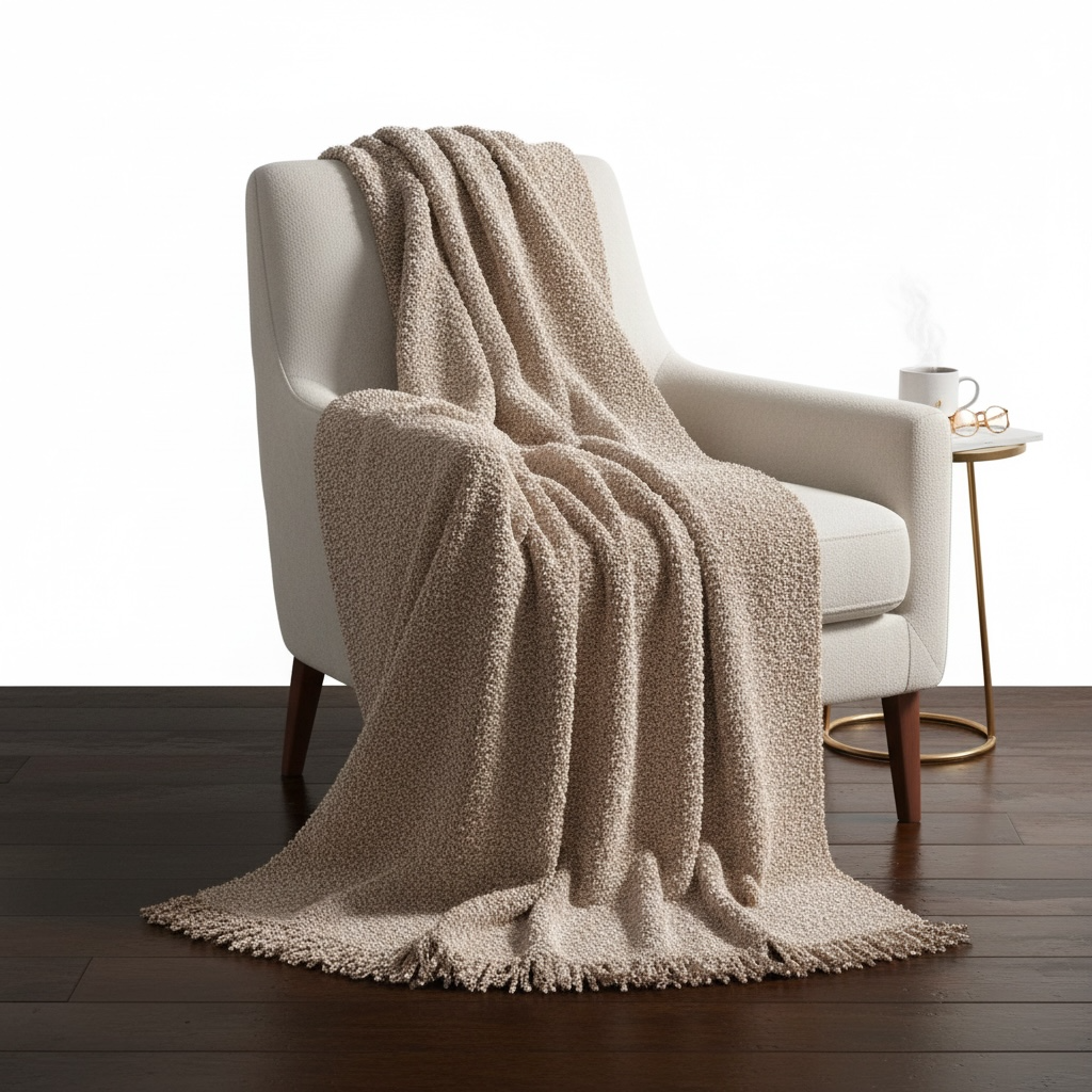 Mohair Boucle Throw