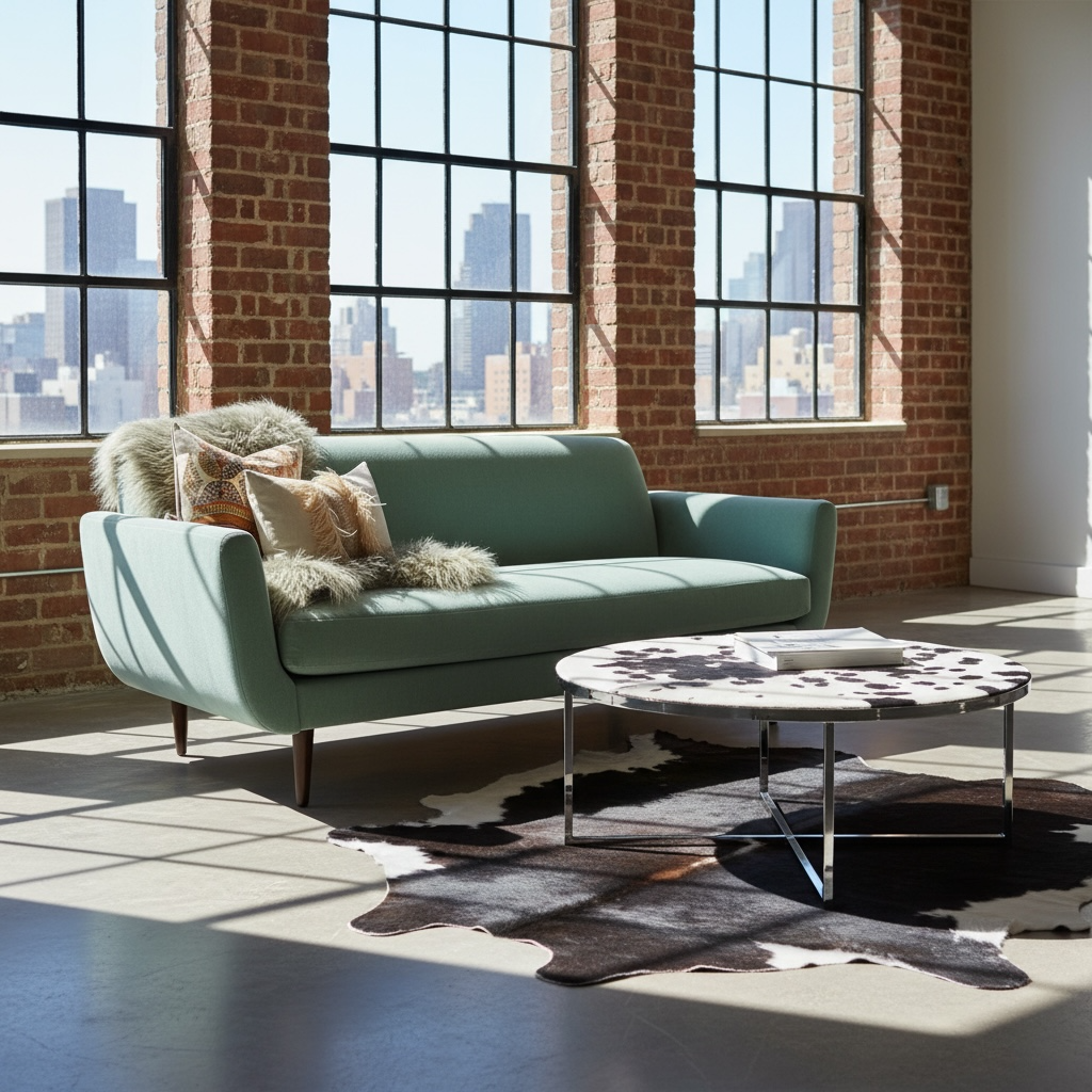 Jessica Sofa – Silver Sage Velvet / Dark Walnut