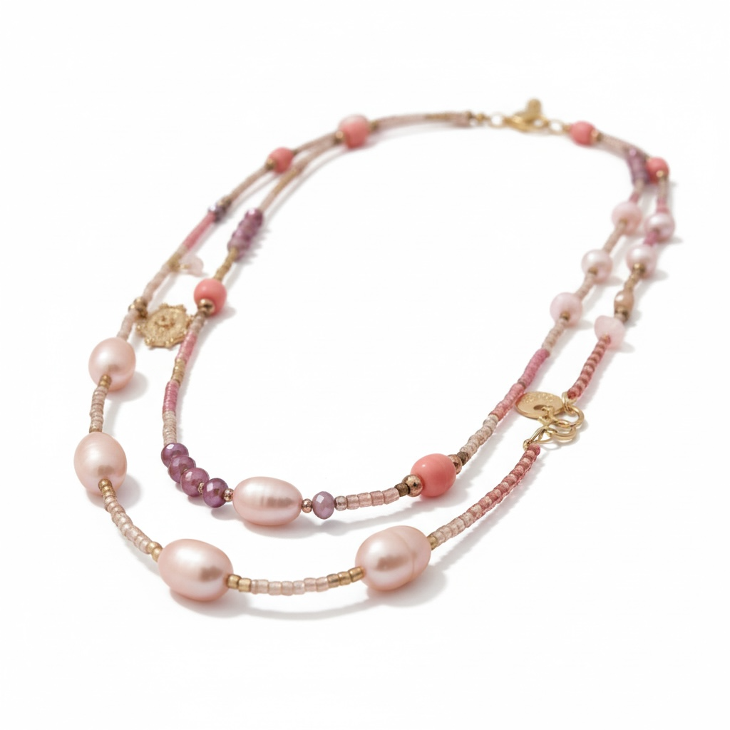 Blush Compass Necklace