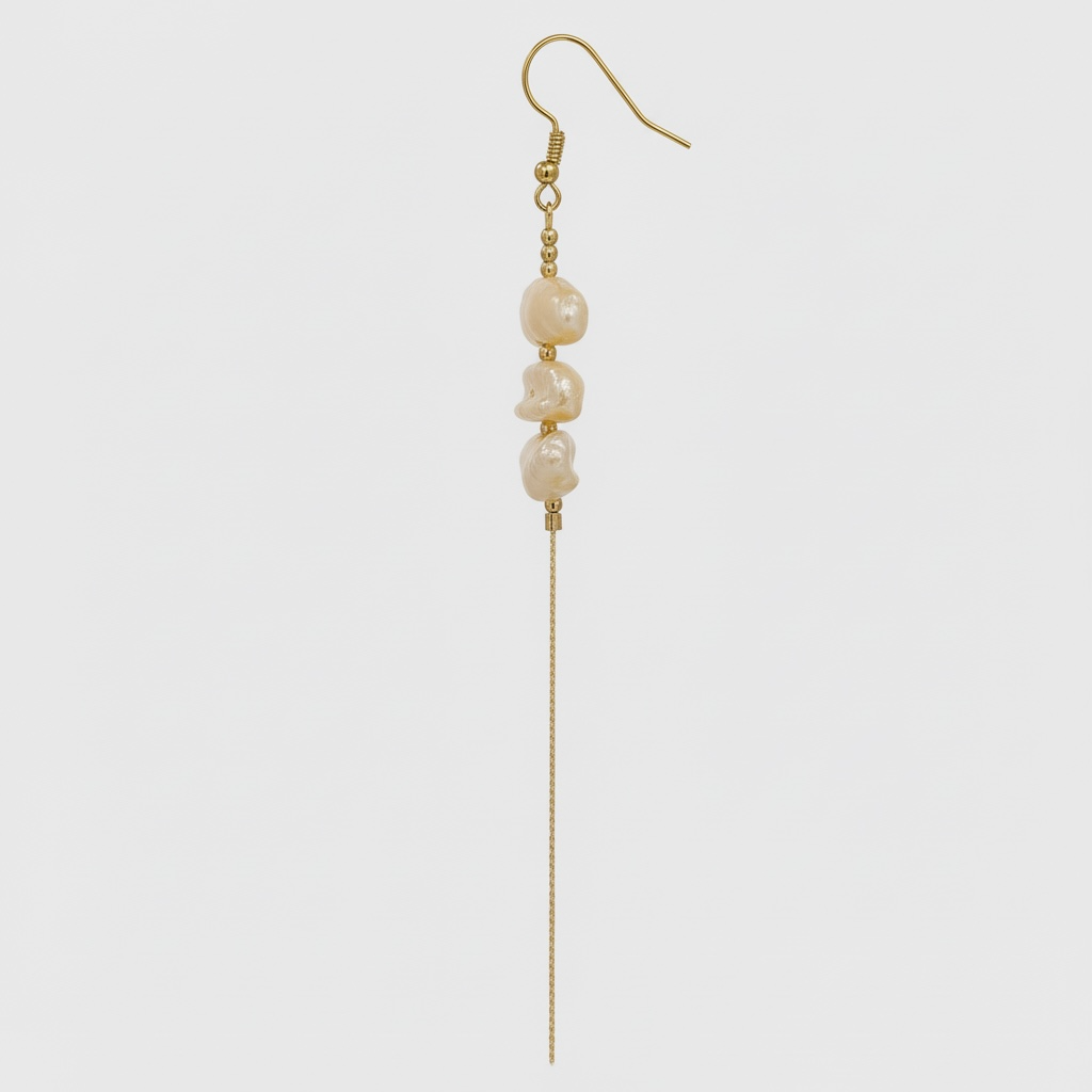 Freshwater Pearl Linear Dangles in Gold-Filled