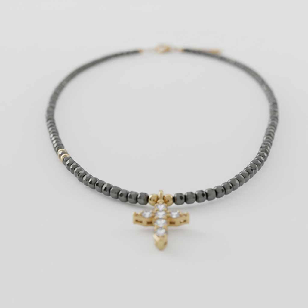 Pyrite Charm Necklace