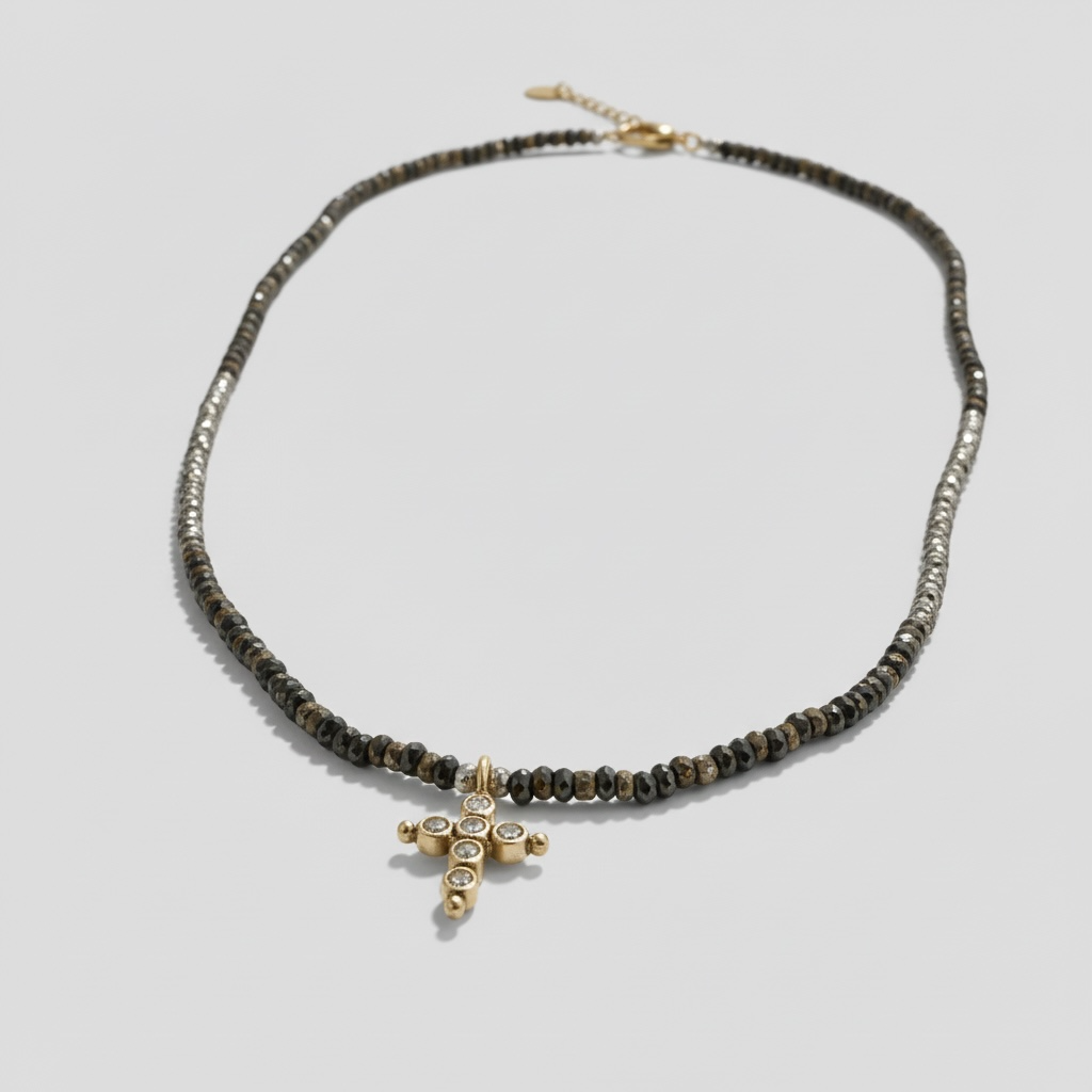 Pyrite Charm Necklace