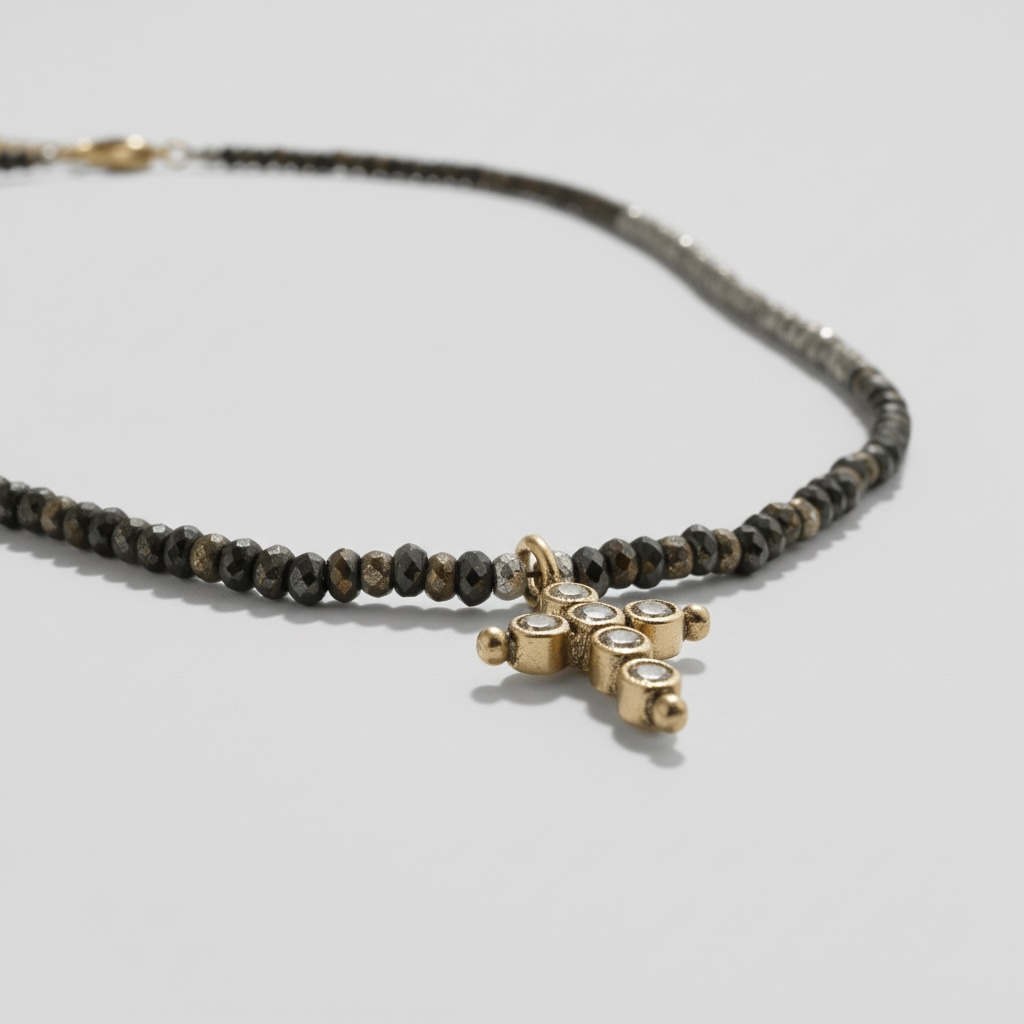 Pyrite Charm Necklace