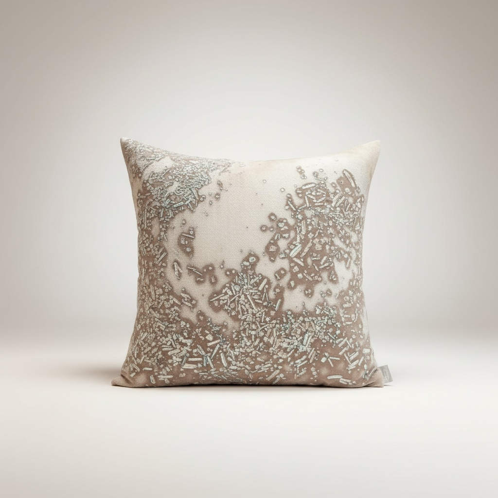 Mineral on Cobble Velvet Pillow