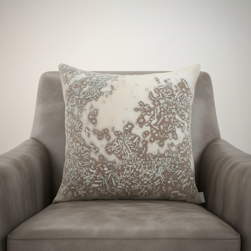 Mineral on Cobble Velvet Pillow
