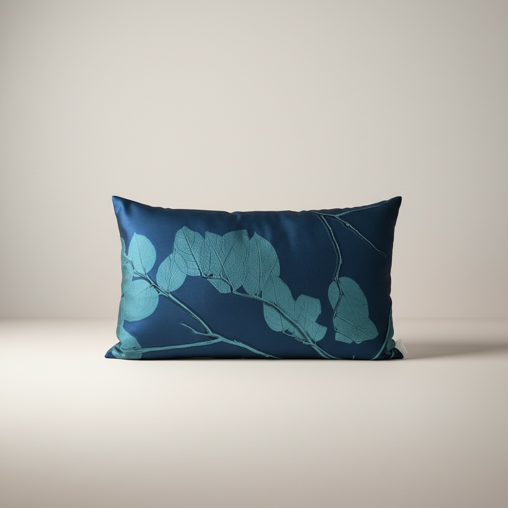Azure Lemon Leaf Pillow