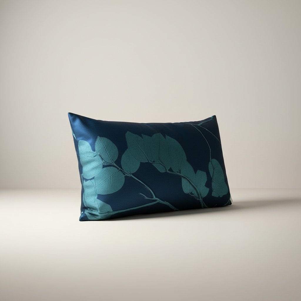 Azure Lemon Leaf Pillow