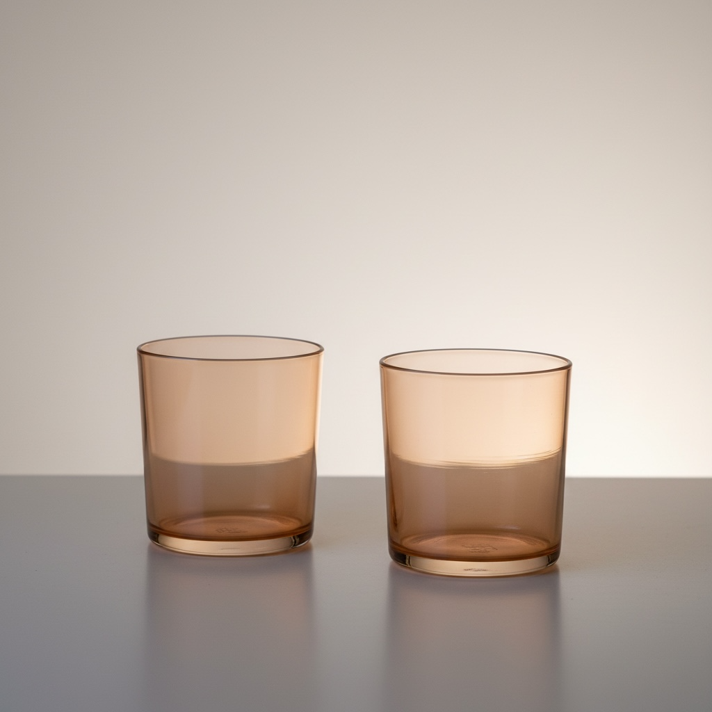 Horizon Handblown Glassware SET - Apricot