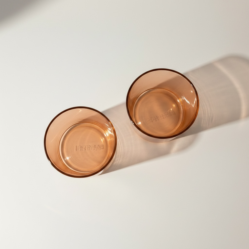 Horizon Handblown Glassware SET - Apricot