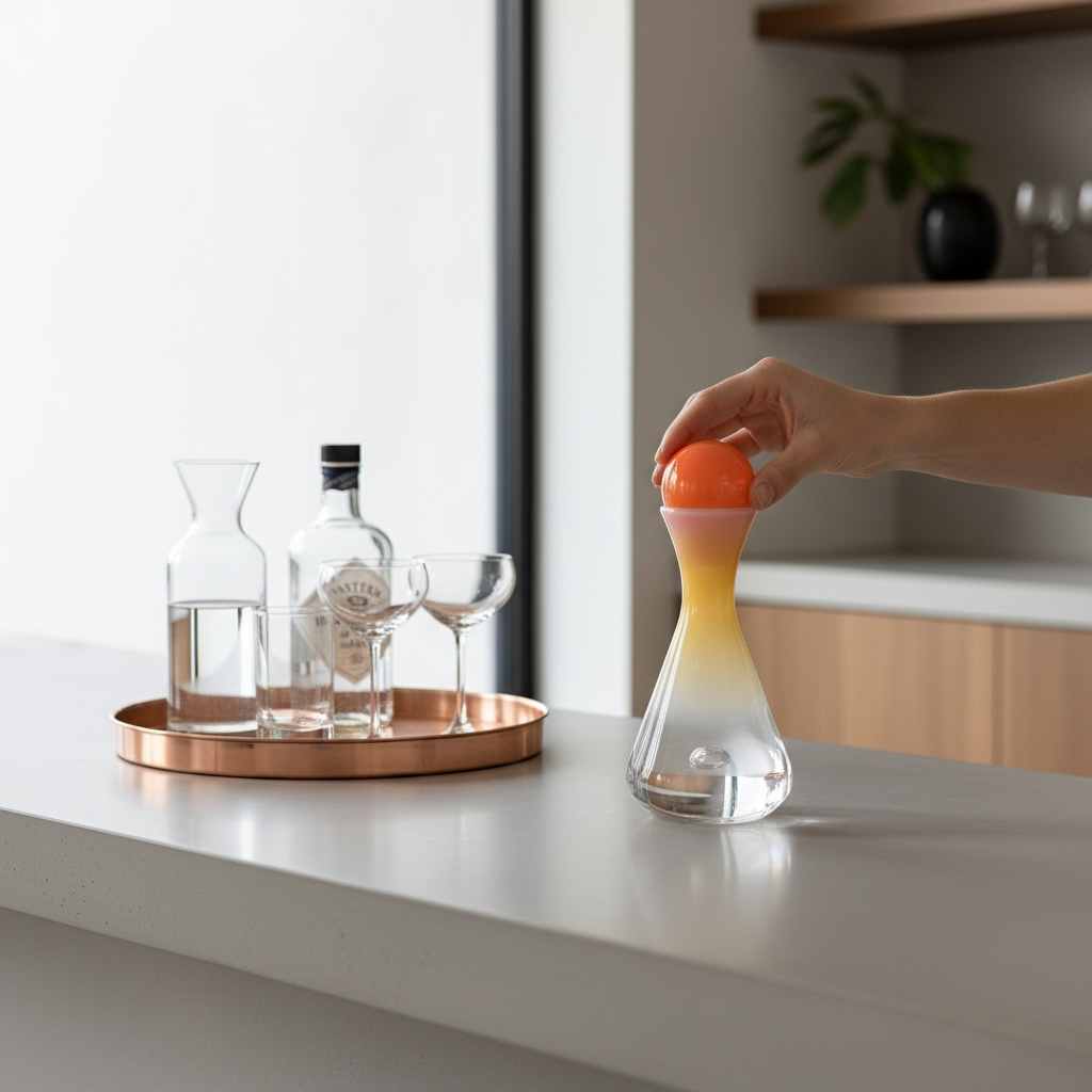 MCM Beaker Decanter - Handblown Glass