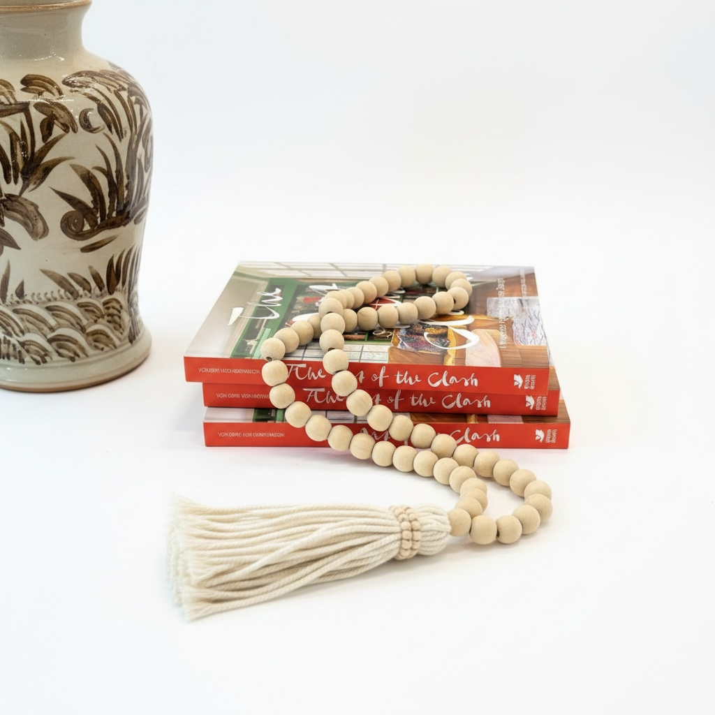 Natural Beaded Tassel