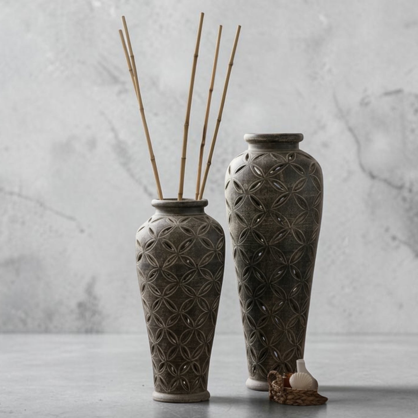 Distressed Ceramic Pots