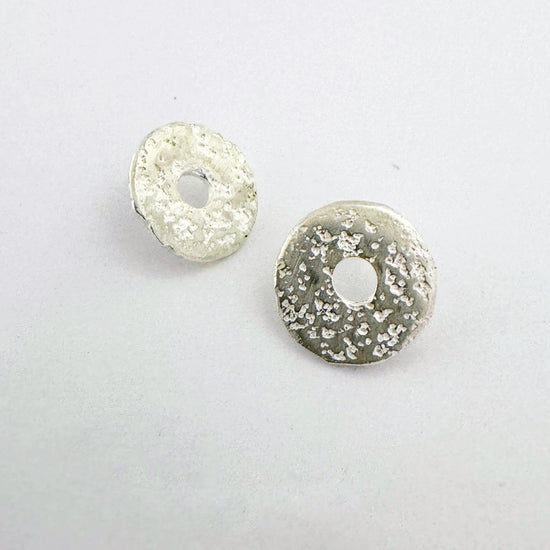 Sandcast Stud Earring