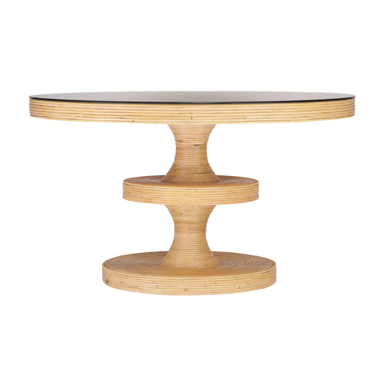 Natural Rattan 51" Round Dining Table