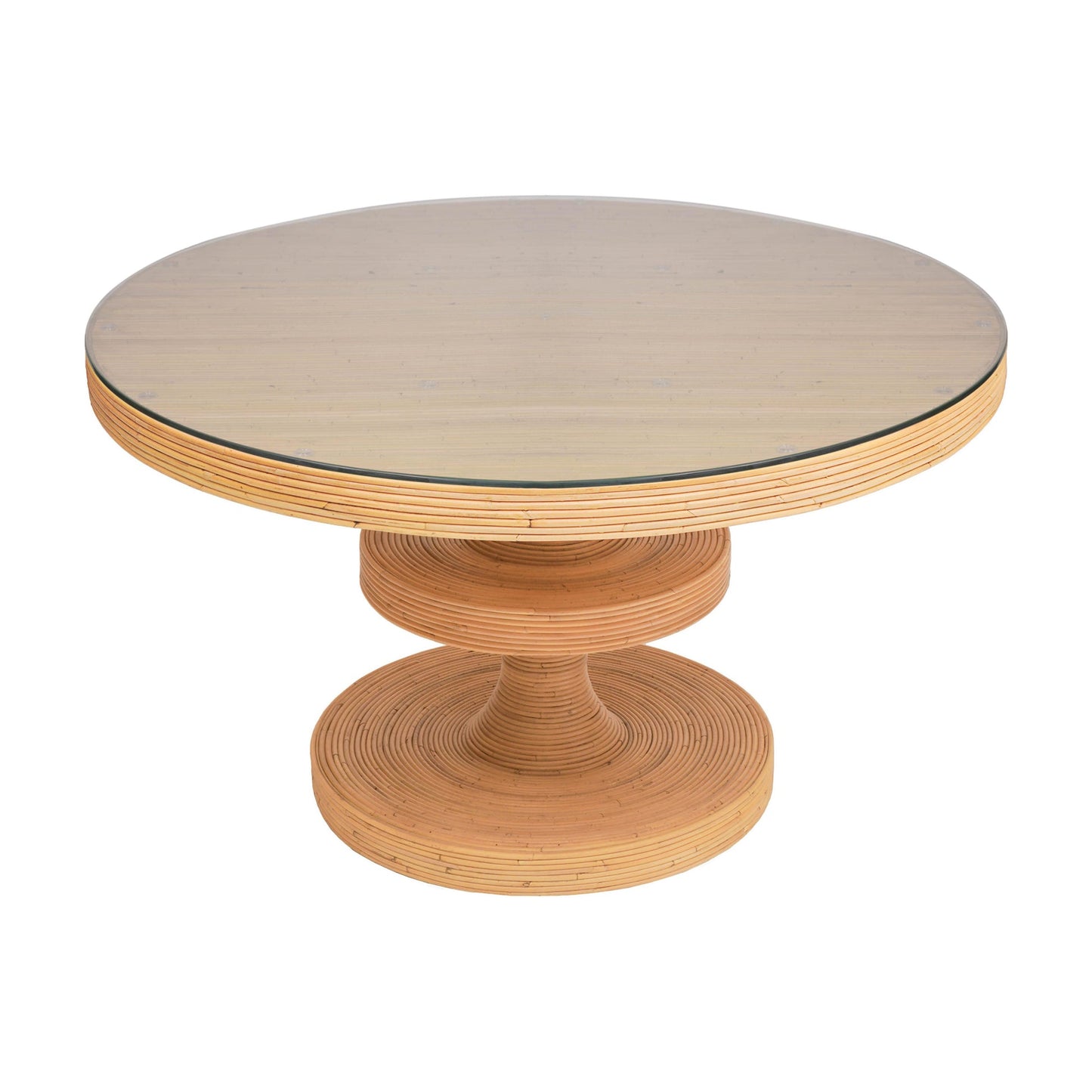 Natural Rattan 51" Round Dining Table