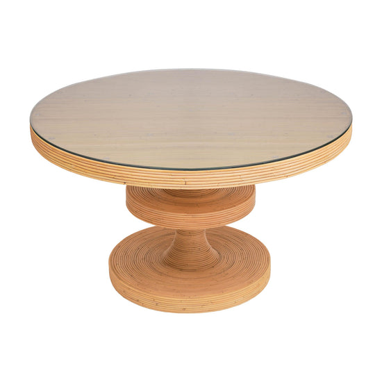 Natural Rattan 51" Round Dining Table