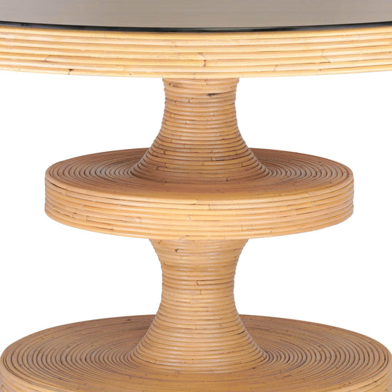 Natural Rattan 51" Round Dining Table