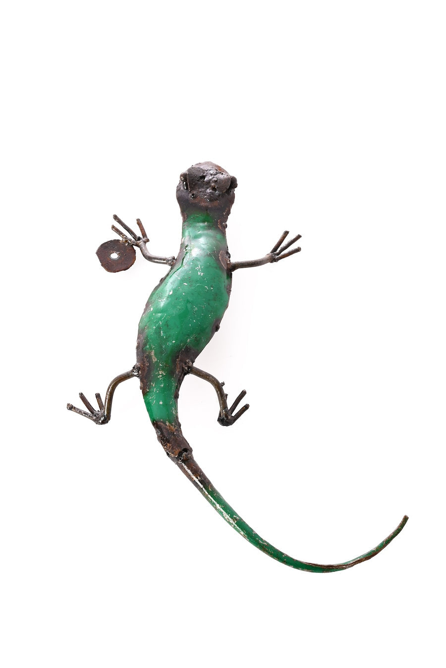 Recycled Metal Salamander Sculpture