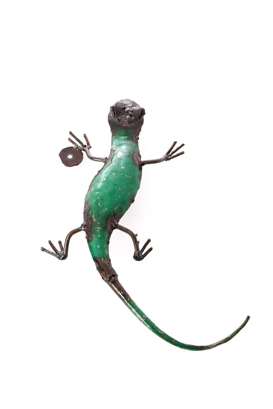 Recycled Metal Salamander Sculpture