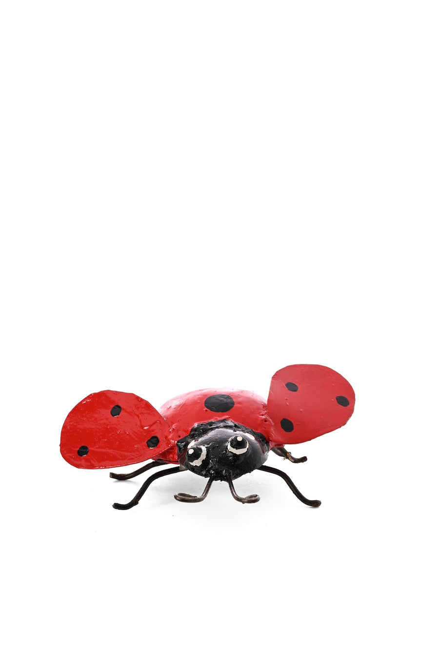 Recycled Metal Ladybug Sculpture
