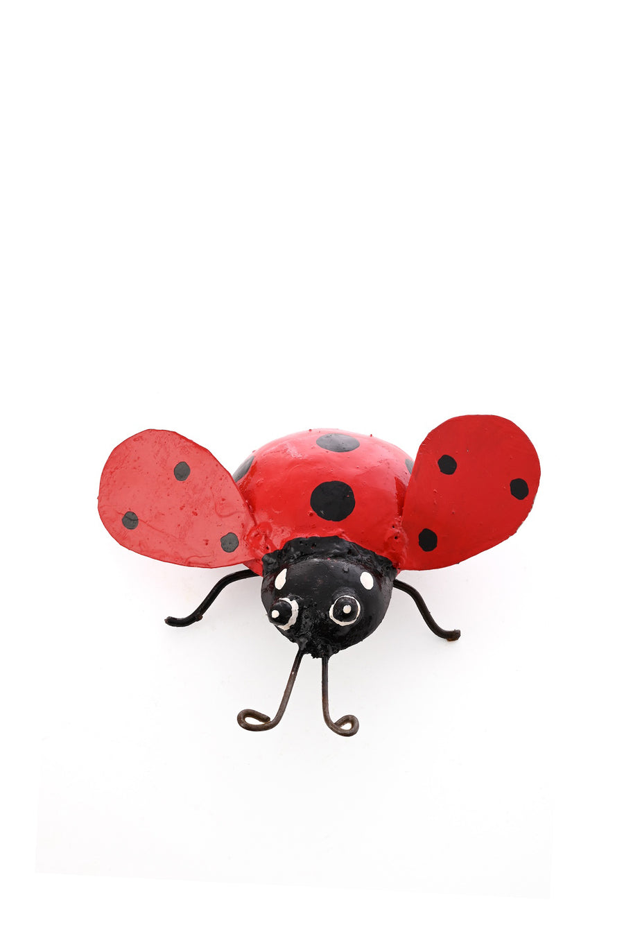 Recycled Metal Ladybug Sculpture